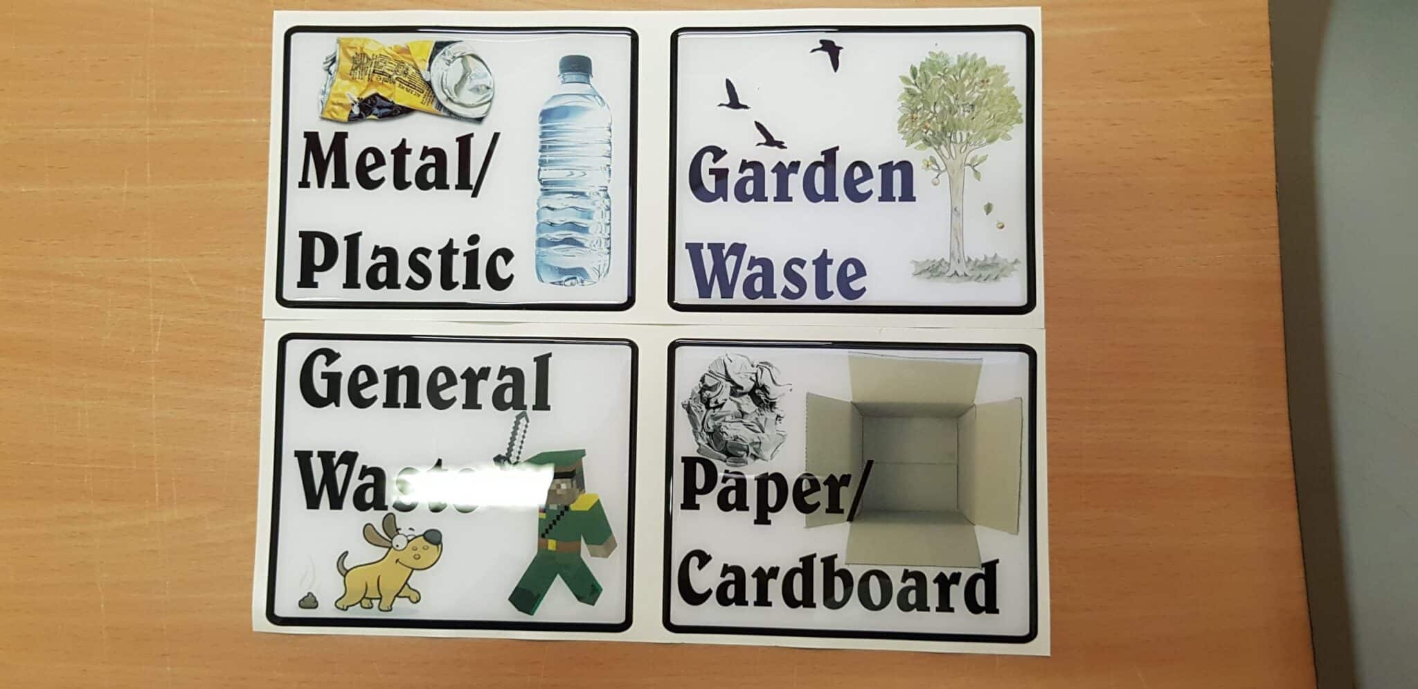 Recycling vinyl stickers