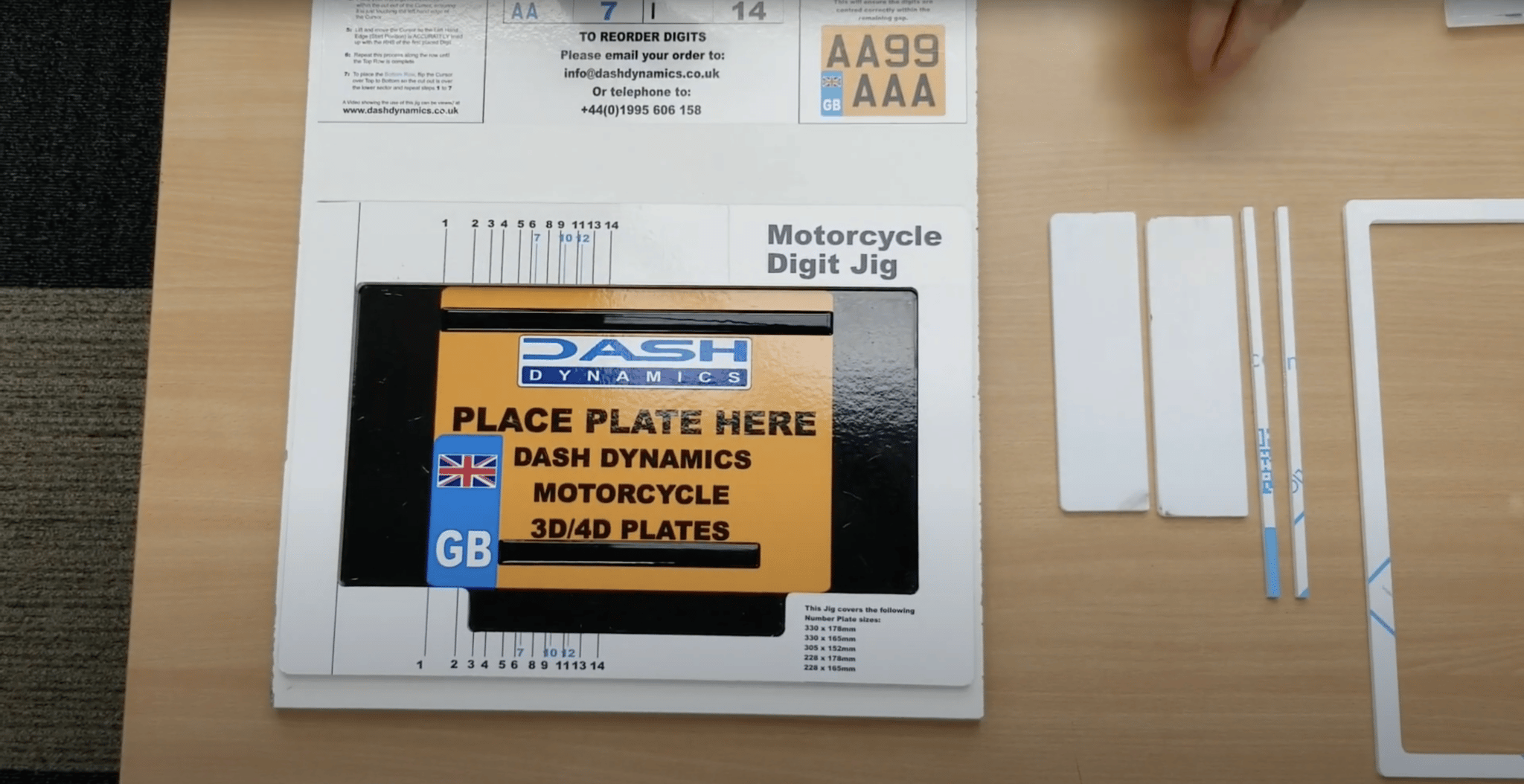 Motorcycle number plate Jig Video screenshot