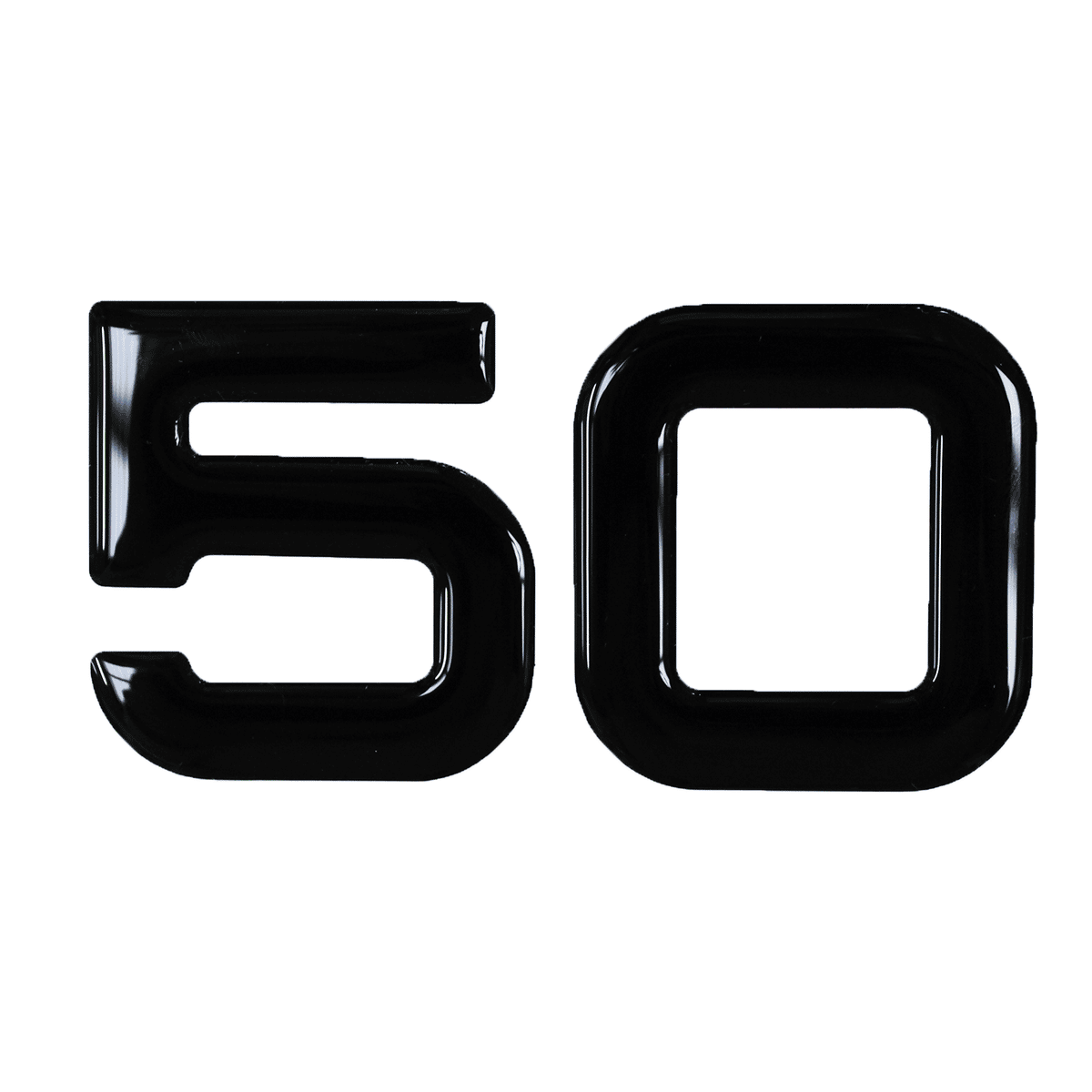 50 3D Gel Number Plate Digits