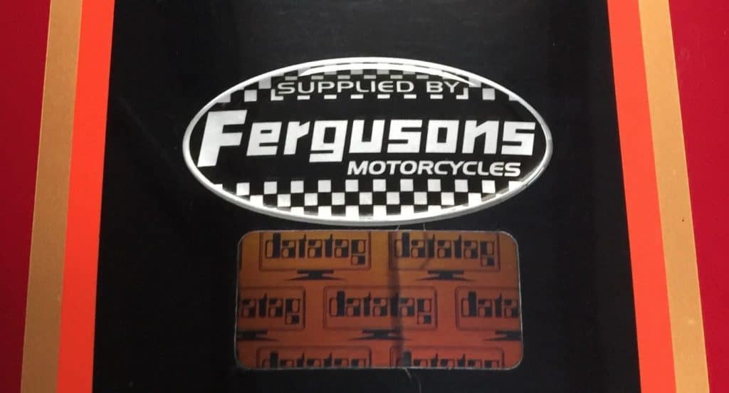 Fergusons Motorcycles Domed Sticker