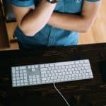 Keyboard and Mouse on Desk