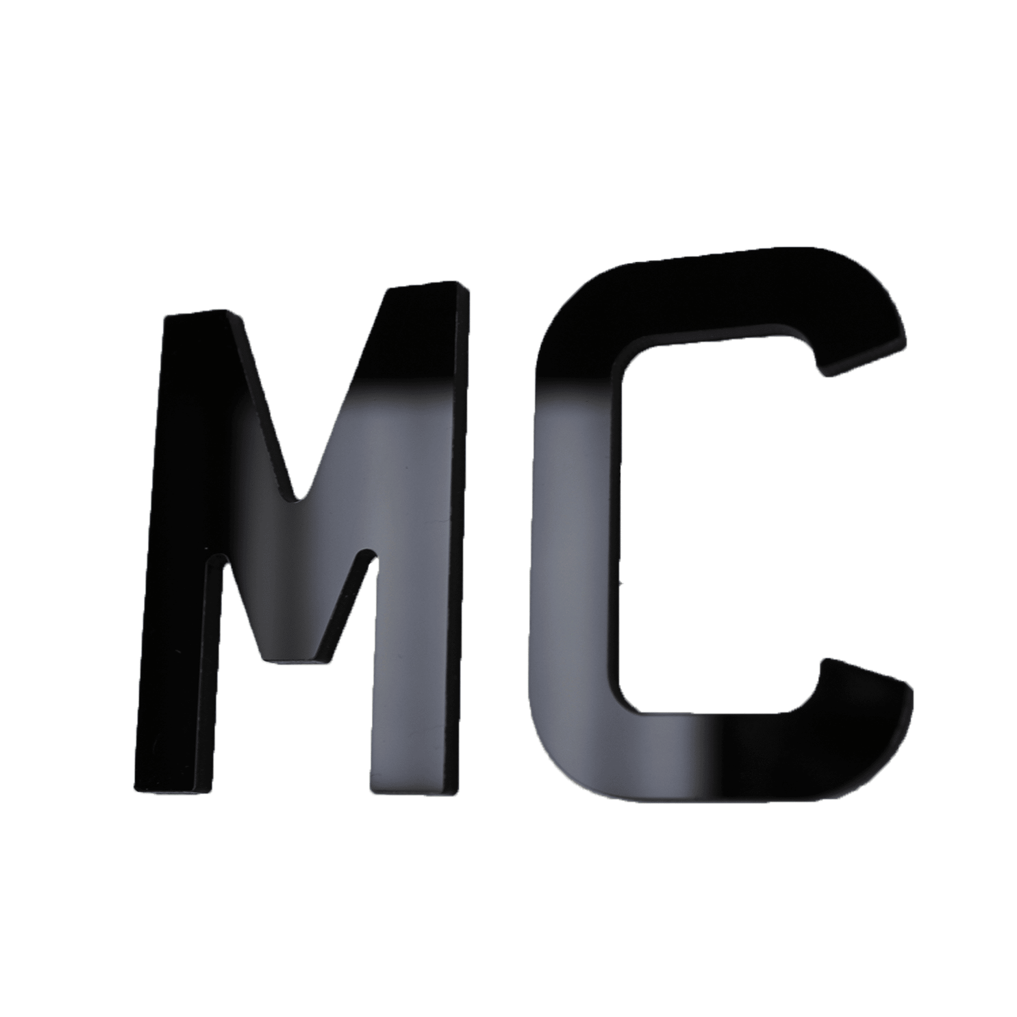 MC 4D Number Plate Letters