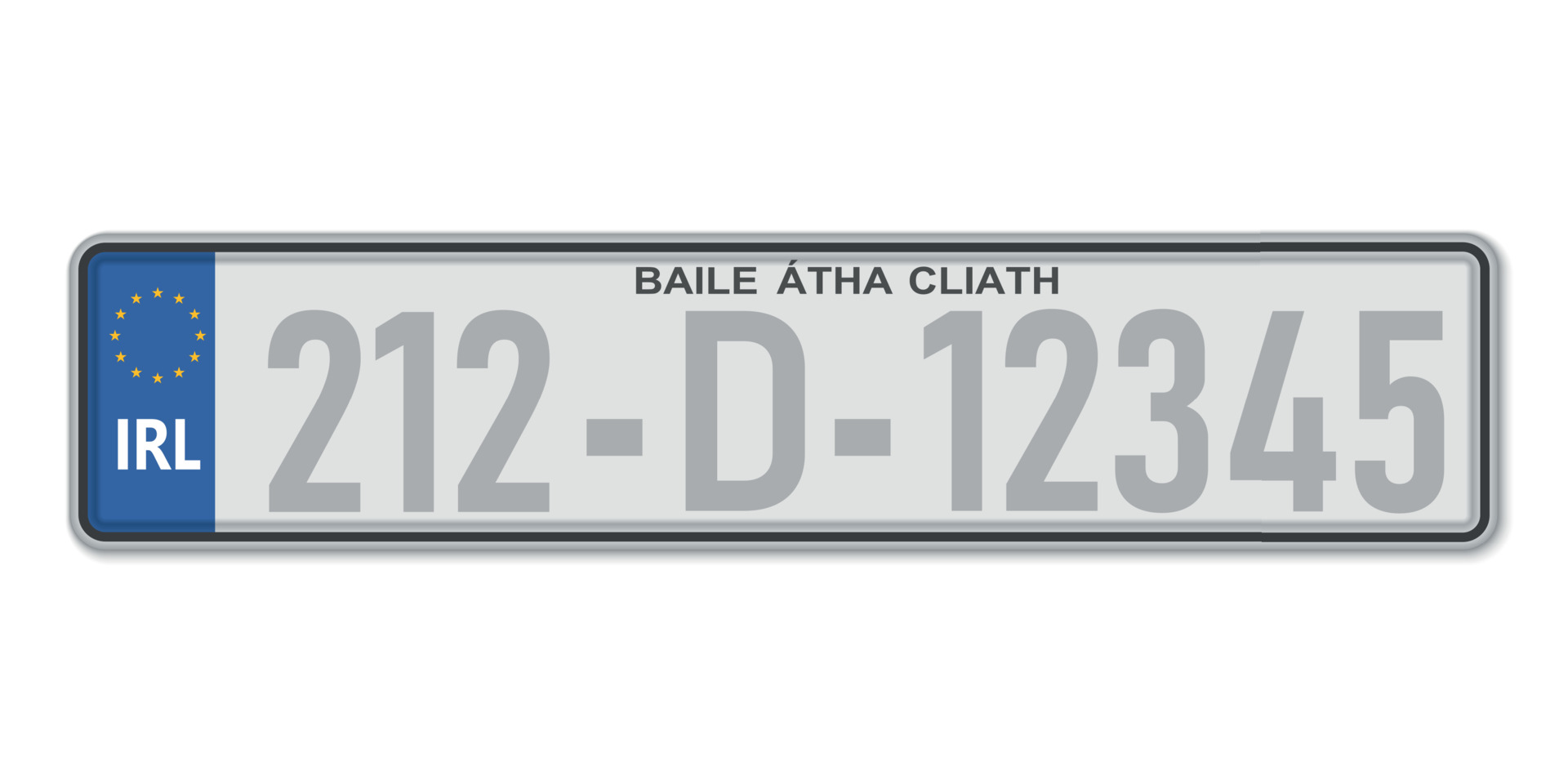 irish number plate irish number plate