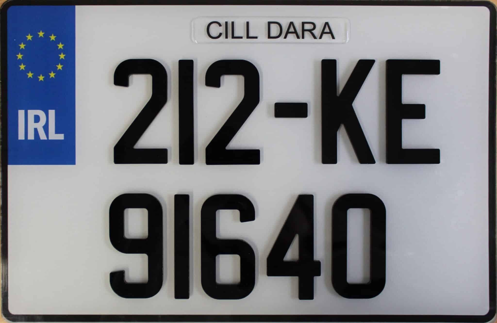 4D Irish number plate