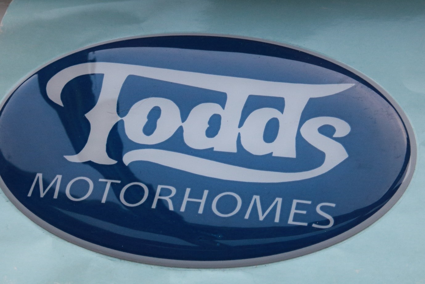 Todds motorhomes domed badge industrial branding