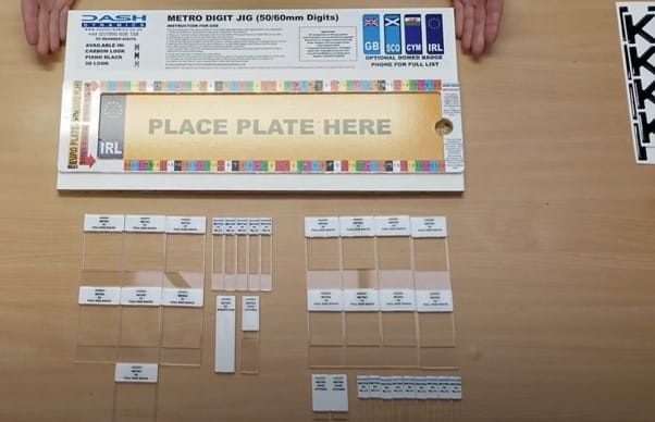 Metro number plate Jig