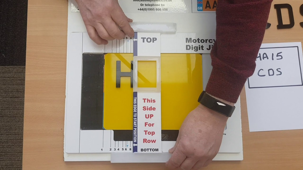 square number plate jig