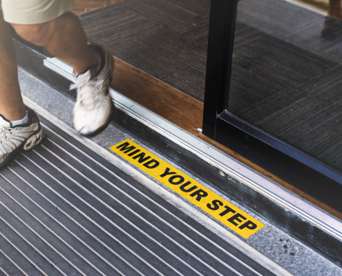 custom floor safety sign