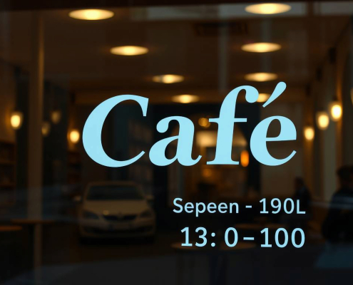 large vinyl sticker signs