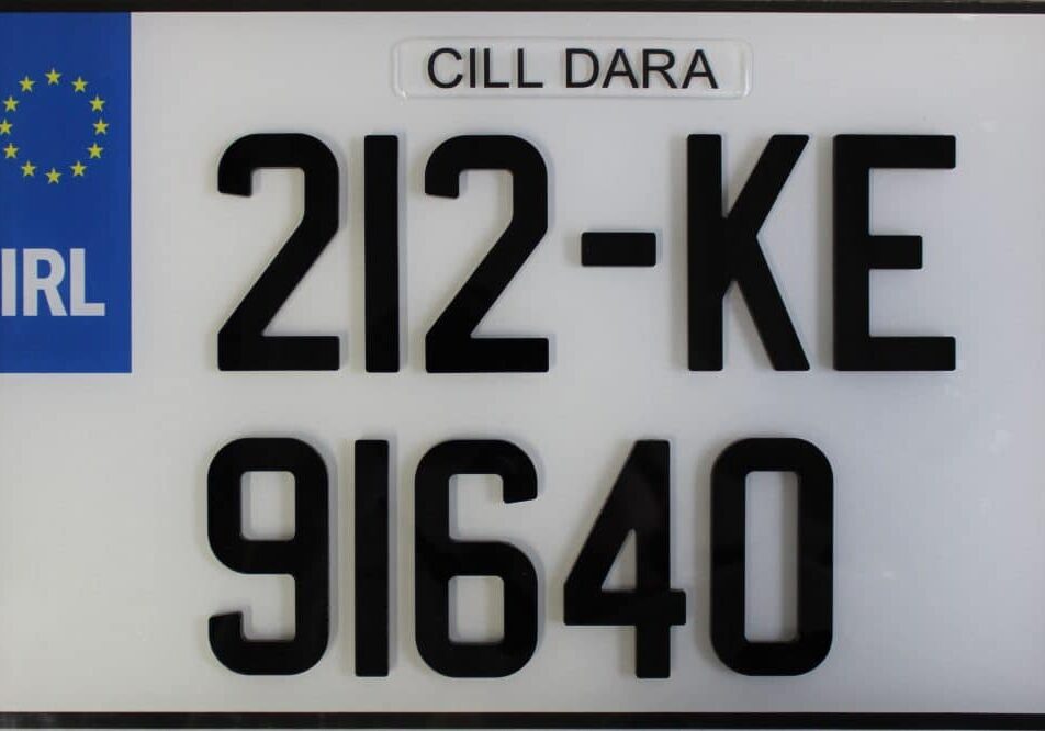 Irish 4D Number Plate Letters