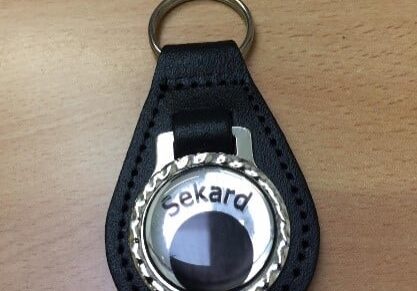 Bespoke gel domed Keyring